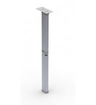 Gamba del tavolo pieghevole Van, altezza 600 mm, alluminio anodizzato