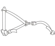 3-Punkt-Automatik-Sicherheitsgurt 400 cm