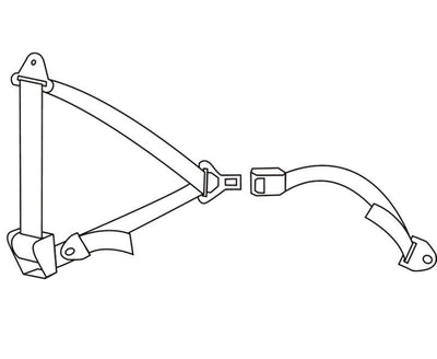 3-Punkt-Automatik-Sicherheitsgurt 400 cm