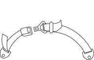 Ceinture sous-abdominale, ceinture de sécurité 2 points