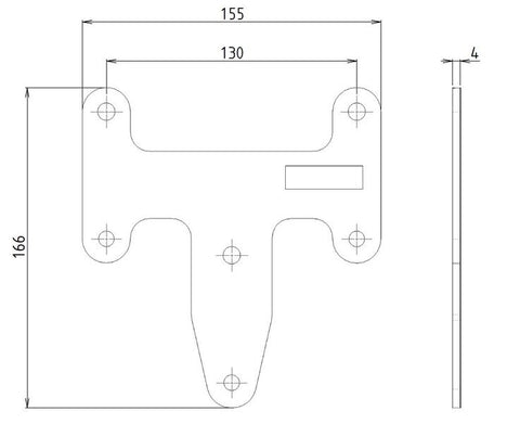 Adaptateur de frein à main pour Ford Custom et Tourneo à partir de 2012