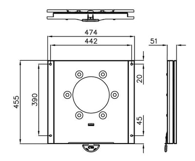 Drehkonsolen Fahrer- oder Beifahrerseite für Ford Transit ab 2014