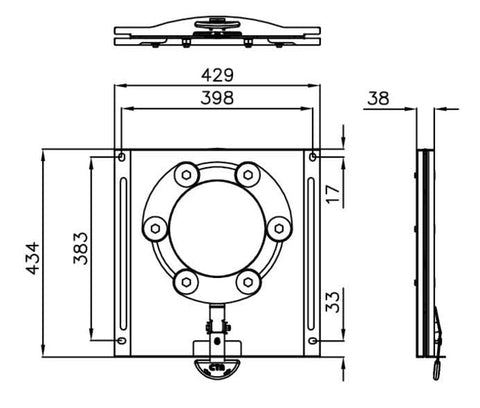 Console rotative VW T5 / T6 / T6.1 - Pour côté conducteur ou passager