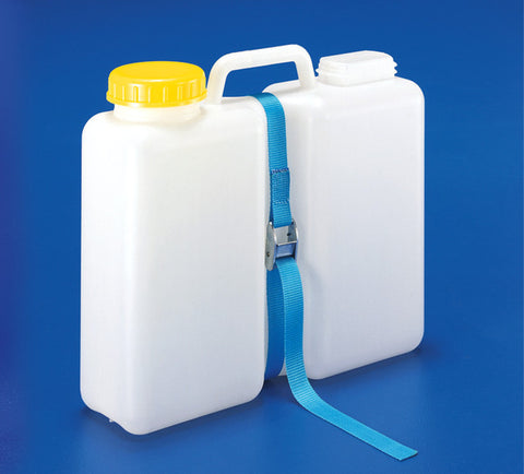 Tanica per l'acqua, collo largo, con serbatoio di sicurezza, 13L - incl. cinghia di ancoraggio