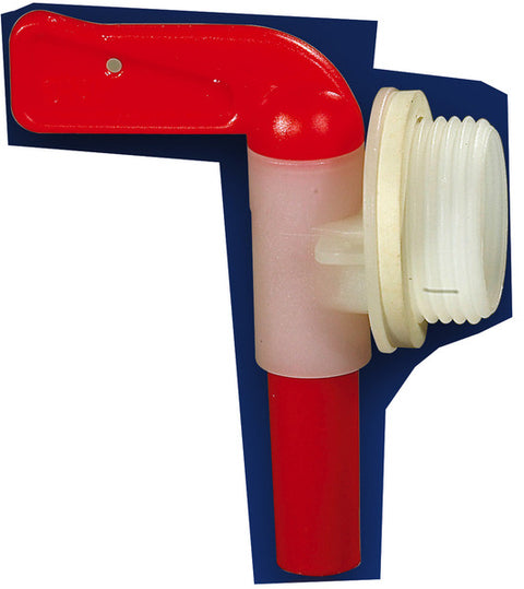 Absperrhahn 3/4" / 100mm für Wasserkanister / Hahnverschluss ohne Entlüftung