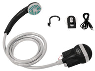 Campingdusche, mit Akku und USB-Ladekabel