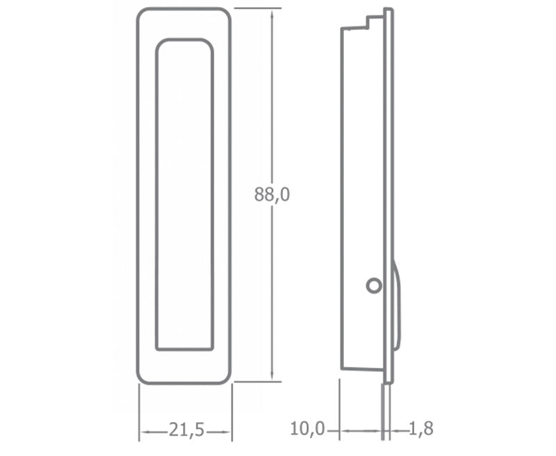 Klapphaken 88x21,5mm