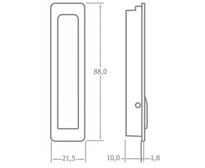 Klapphaken 88x21,5mm