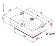 réservoir d'eau EV-2201 - 124l