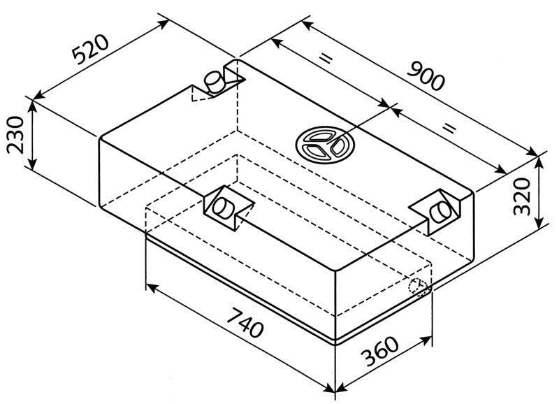 Wassertank EV-2201 - 124l