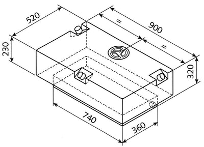 Wassertank EV-2201 - 124l