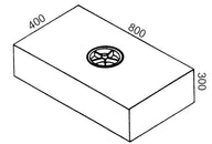 Wassertank / Frischwassertank Fassungsvermögen 90L