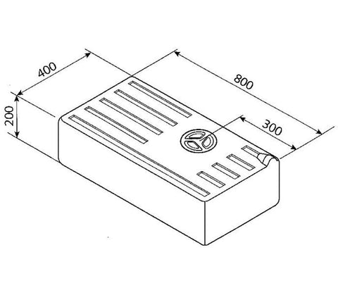 Wassertank 78l 1000mm, EV1602