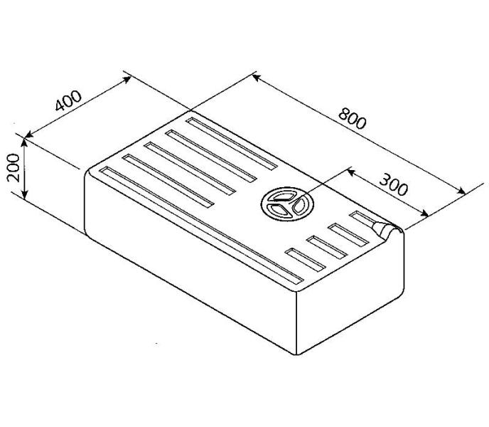 Wassertank 78l 1000mm, EV1602