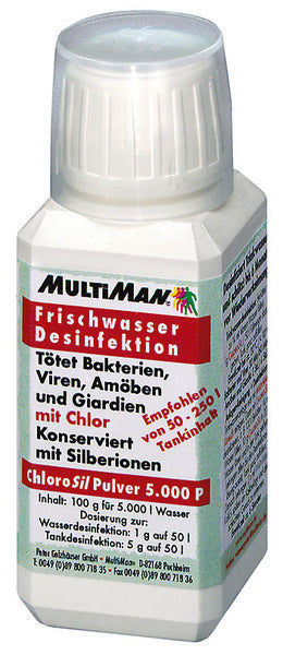 ChloroSil Pulver 5000 Wasserkonservierung, 100g