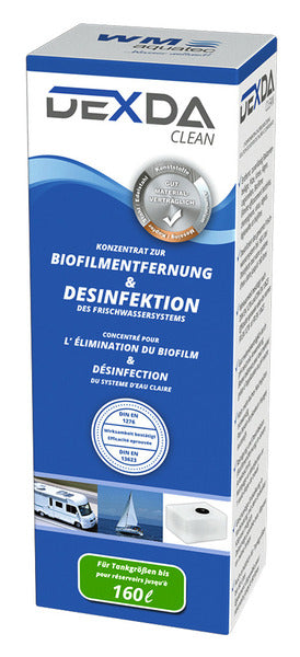 DEXDA Clean Wasserdesinfektion 250 ml (bis ca. 160 L Tankgröße)