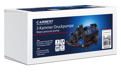 Carbest 3-Kammer-Druckwasserpumpe - 7 l/min 1,4bar