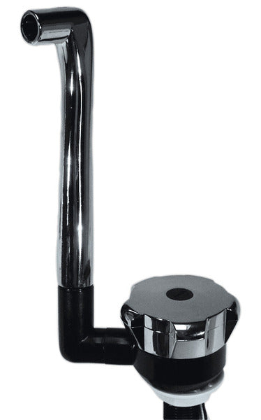Comet Novo Super Wasserhahn, Ø17mm, Tülle, Mikroschalter, chrom/schwarz