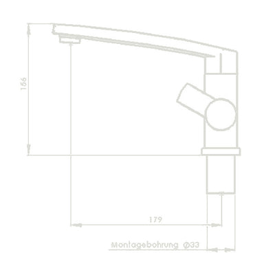 CONTUR S Einhebelmischer 360° schwenkbar, chrom