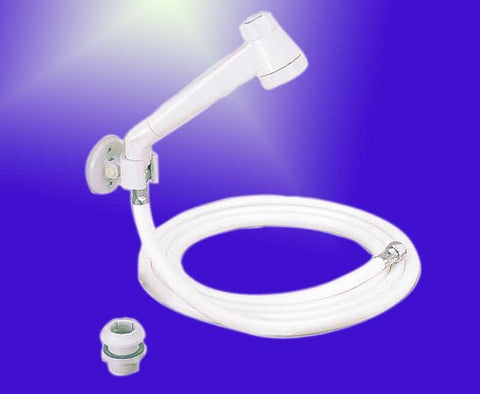 Set doccia moderno bianco con flessibile 2m, sciolto