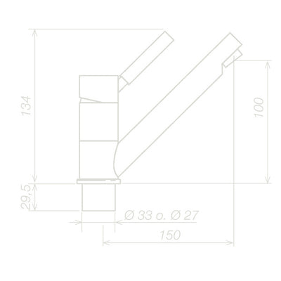 Badarmatur Trend E, Schalter, 10mm Schlauch