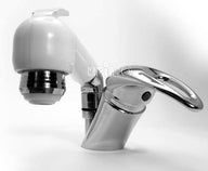 Robinet avec douchette 2-en-1 – laiton chromé, pour cuisine et salle de bain