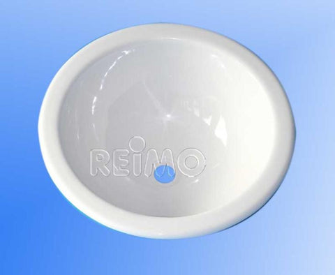 Lavabo da incasso tondo bianco 290mm
