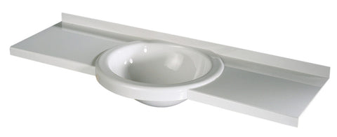 Lavabo di design 900 x 270 mm, bianco