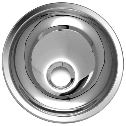 Lavabo tondo, acciaio inox 265