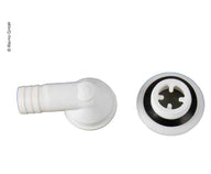 Raccordo di scarico acqua 90° tubo 3/4", apertura di scarico 23 mm, confezione da 10 pezzi