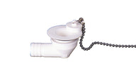 Set di scarico per acqua a 90° con raccordo per tubo da 3/4 di pollice – per foro di scarico da 19 mm