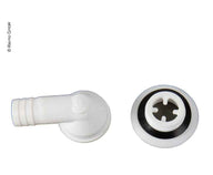 Set di scarico per acqua a 90° con raccordo per tubo da 3/4 di pollice – per foro di scarico da 19 mm