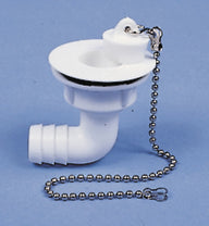 Set di scarico per acqua a 90° con raccordo per tubo da 3/4 di pollice – per foro di scarico da 19 mm
