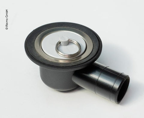 Scarico acqua 39mm angolato con tappo