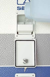 Tubulure de remplissage d'eau avec clapet verrouillable – Blanc, Ø 40 mm