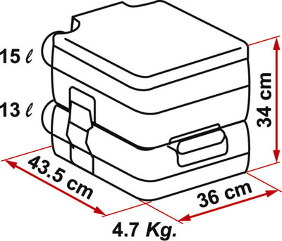 Campingtoilette Fiamma Bi-Pot 34