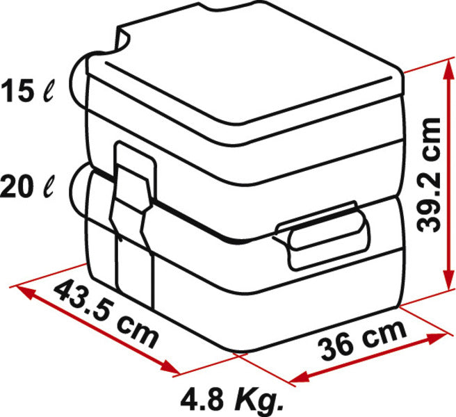 Campingtoilette Fiamma Bi Pot 39