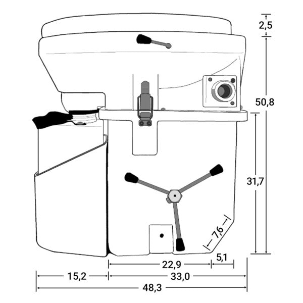 Nature's Head® Camping Trenntoilette mit Spider Handle