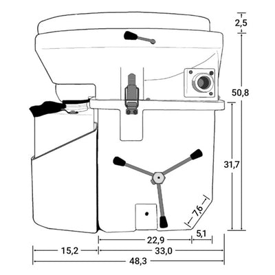 Nature's Head® Camping Trenntoilette mit Spider Handle