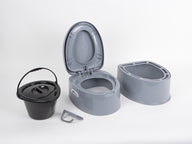 Toilette a secchio divisibile
