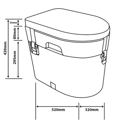 Camping Kompost-Toilette