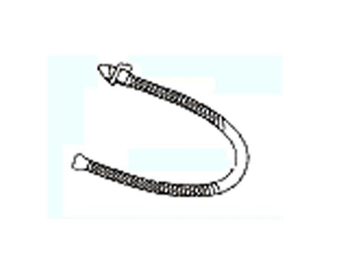 Tubo flessibile di scarico PP 465 bianco