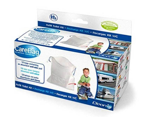 CareBag Cleanis mobile Falttoilette aus Karton / Campingtoilette / Camping-WC