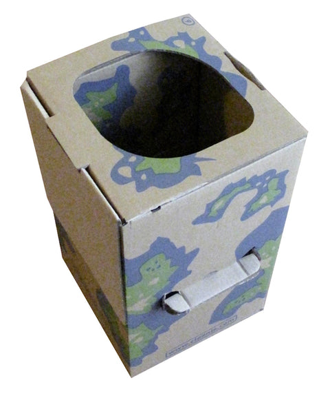 CareBag Cleanis mobile Falttoilette aus Karton / Campingtoilette / Camping-WC