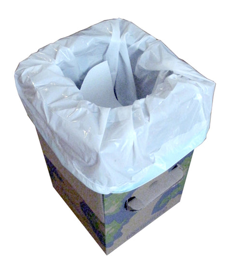 Sacchetti di ricarica Carebag per WC pieghevole Cleanis, 12 pezzi con inserto