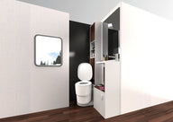 Clesana C1 – wasserlose Toilette mit L-Adapter / Campingtoilette / Camping-WC