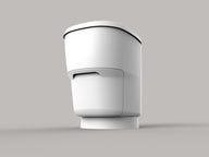 Clesana C1 – wasserlose Toilette mit Rundsockel / Campingtoilette / Camping-WC