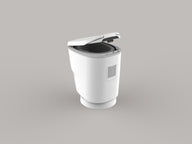 Clesana C1 – wasserlose Toilette mit Rundsockel / Campingtoilette / Camping-WC