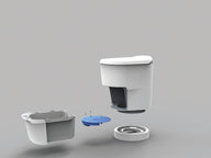 Clesana C1 – wasserlose Toilette mit Rundsockel / Campingtoilette / Camping-WC