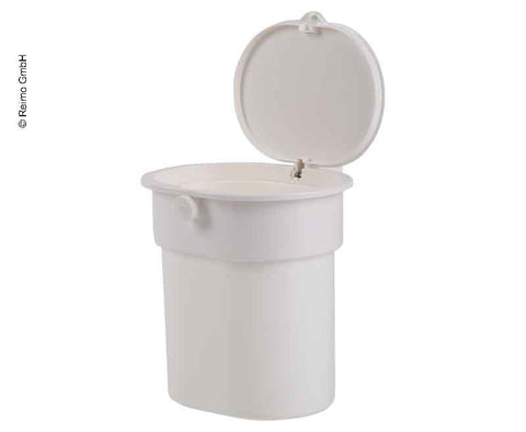 Cestino con ventosa, bianco, fino a 3 kg, pulsante